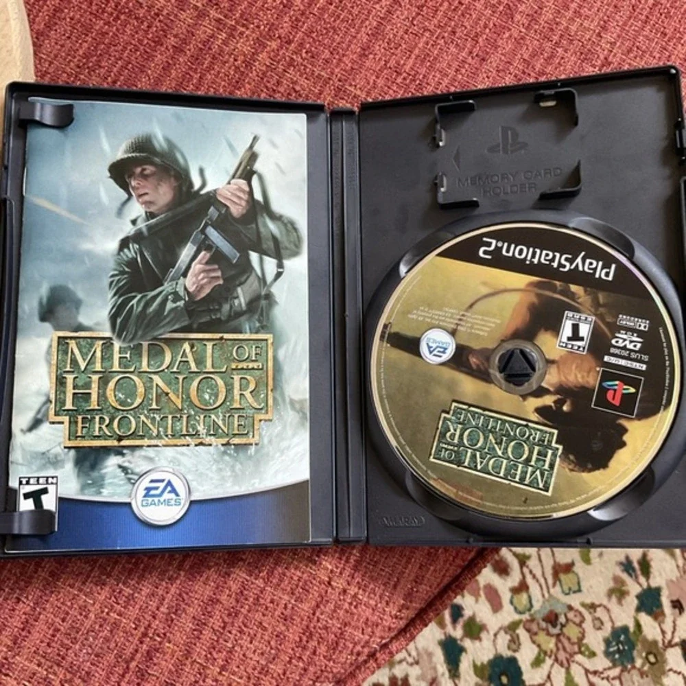 Medal of Honor: Frontline (Sony PlayStation 2, 2002) Black Label‎ CIB & Tested